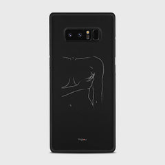 SILHOUETTE WOMAN Samsung Galaxy Note 8 case - thin fit matte black (D164)