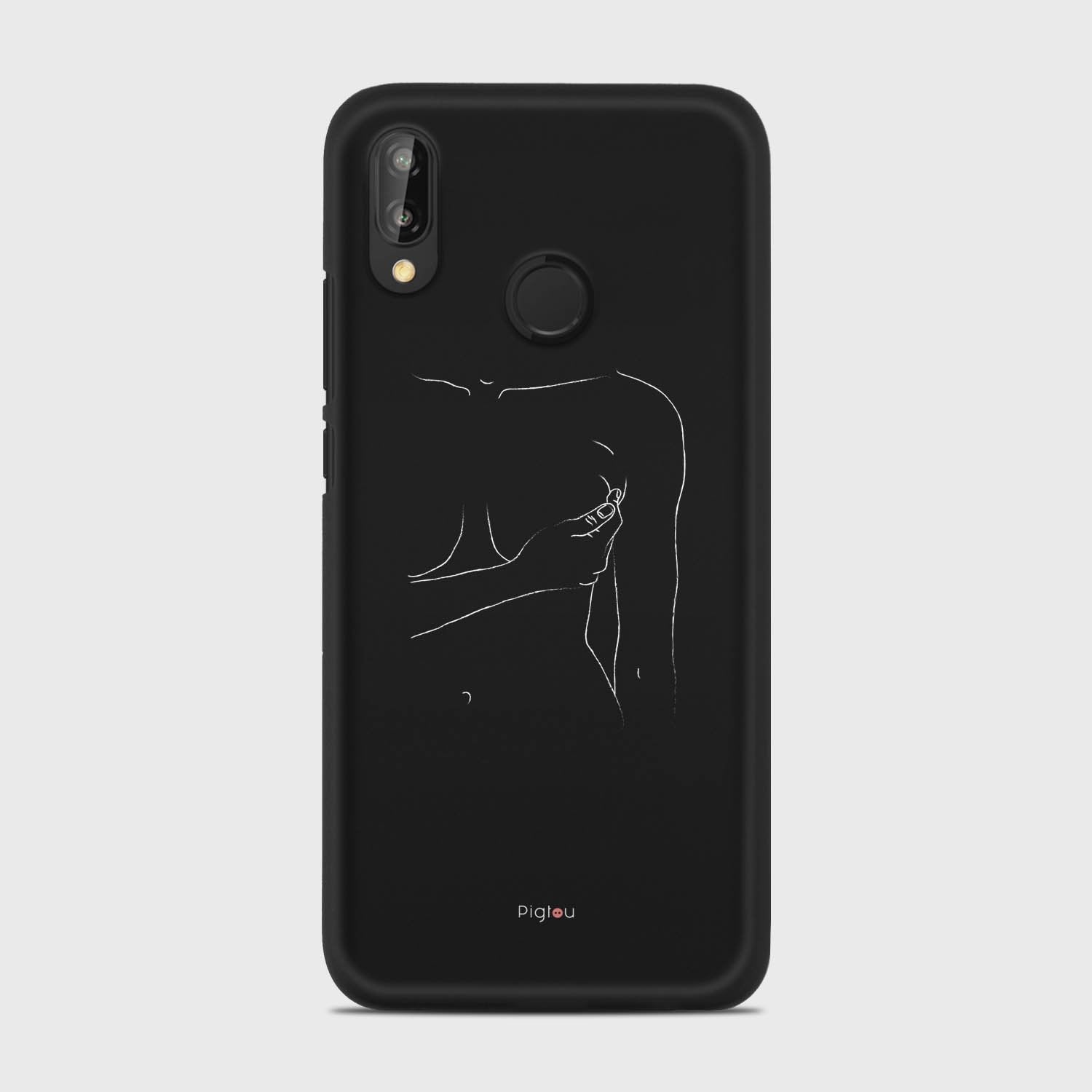 SILHOUETTE WOMAN Huawei P20 Lite case - thin fit matte black (D164)