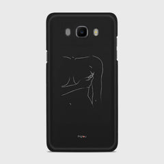 SILHOUETTE WOMAN Samsung Galaxy J7 (2016) case - thin fit matte black (D164)