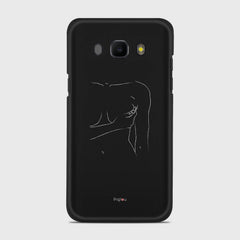 SILHOUETTE WOMAN Samsung Galaxy J5 (2016) case - thin fit matte black (D164)