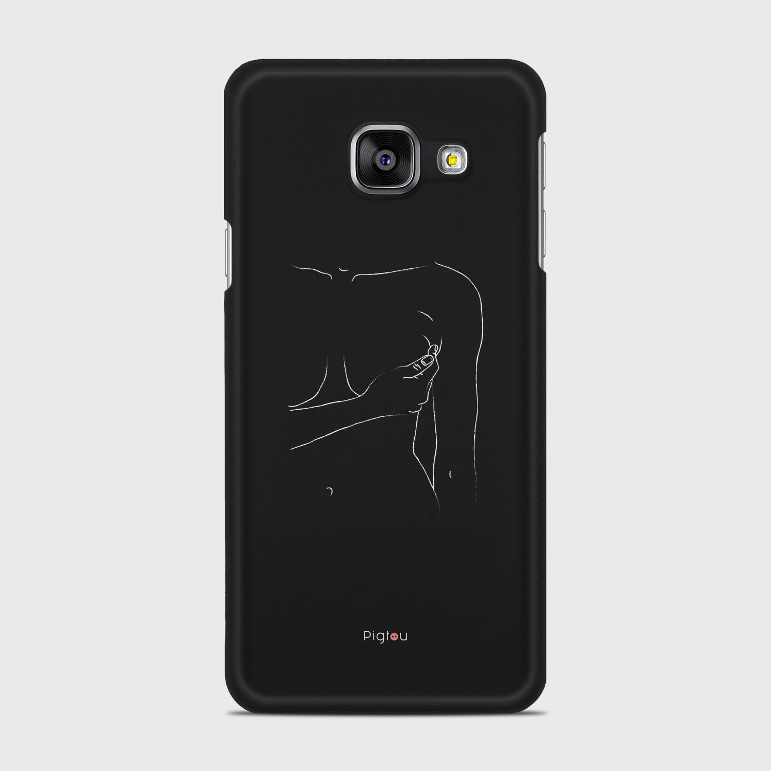 SILHOUETTE WOMAN Samsung Galaxy A3 (2016) case - thin fit matte black (D164)