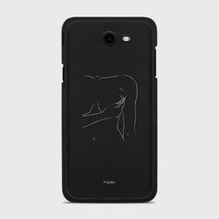 SILHOUETTE WOMAN Samsung Galaxy J7 (2017) Verizon case - thin fit matte black (D164)