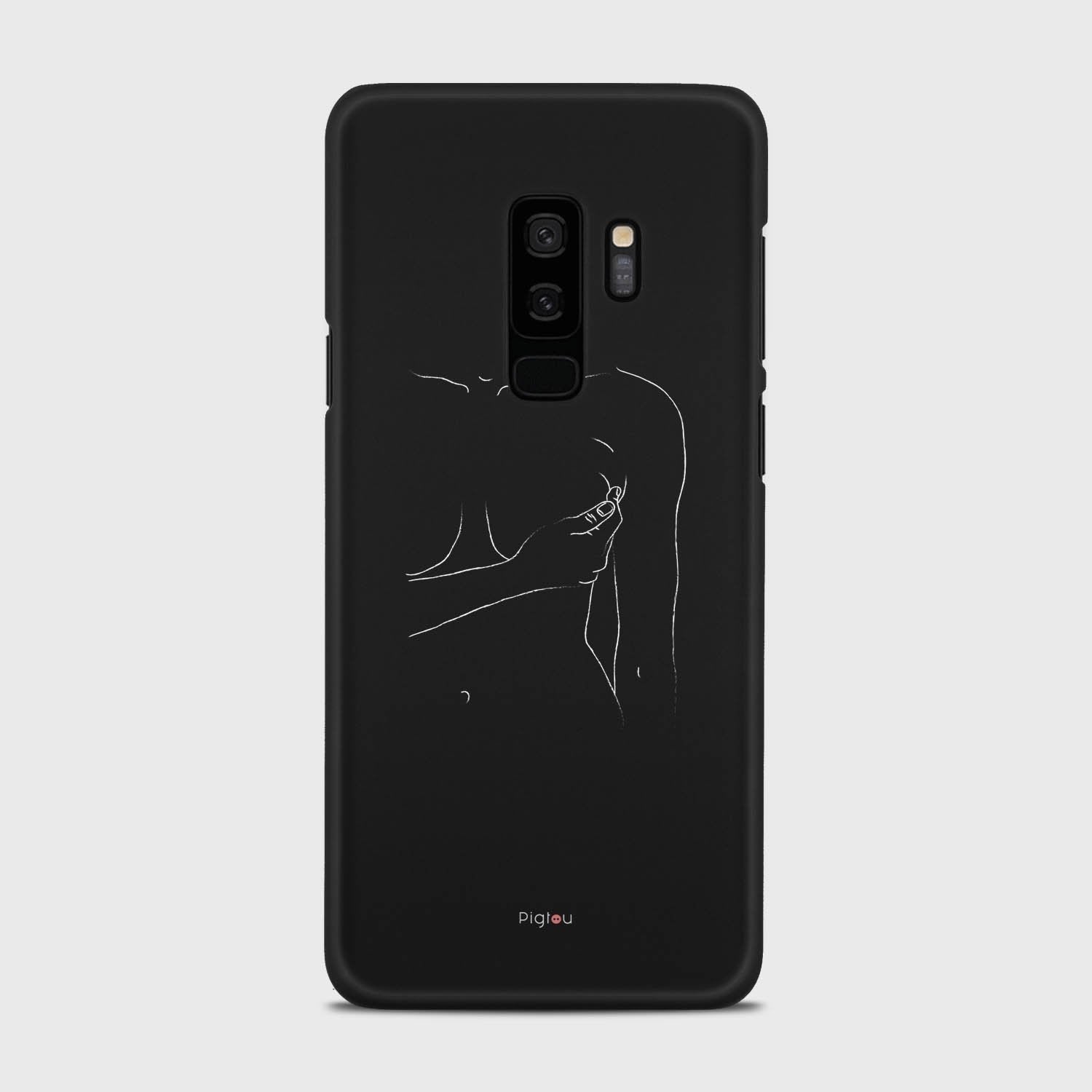 SILHOUETTE WOMAN Samsung Galaxy S9 Plus case - thin fit matte black (D164)