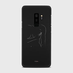SILHOUETTE WOMAN Samsung Galaxy S9 Plus case - thin fit matte black (D164)