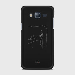 SILHOUETTE WOMAN Samsung Galaxy J3 (2016) case - thin fit matte black (D164)