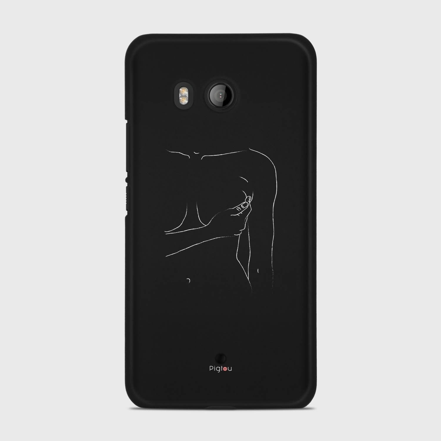 SILHOUETTE WOMAN HTC U11 case - thin fit matte black (D164)
