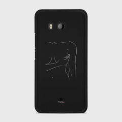 SILHOUETTE WOMAN HTC U11 case - thin fit matte black (D164)