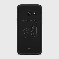 SILHOUETTE WOMAN Samsung Galaxy A3 (2017) case - thin fit matte black (D164)
