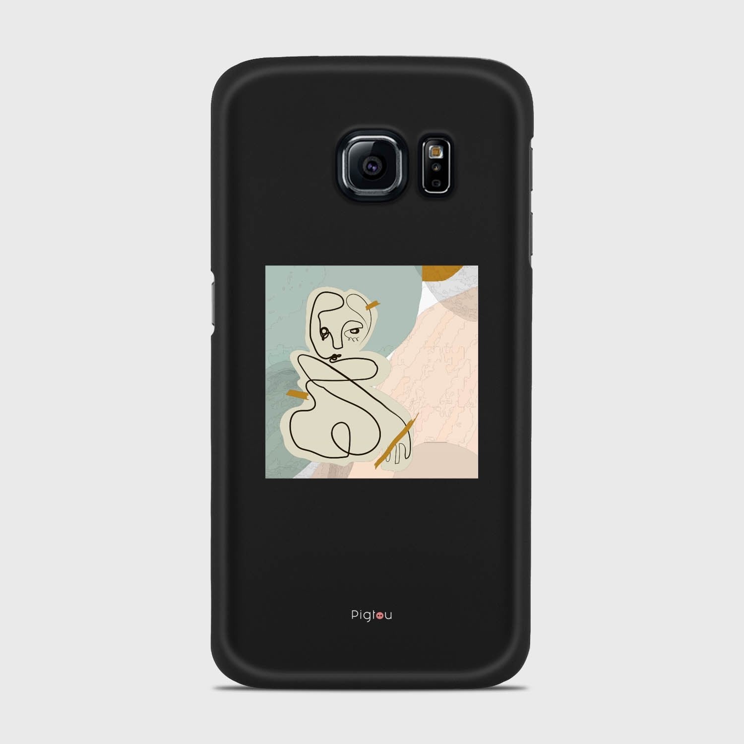 SILHOUETTE BEAUTY Samsung Galaxy S6 Edge case - thin fit matte black (D165)