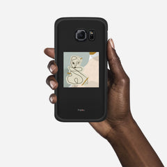 SILHOUETTE BEAUTY Samsung Galaxy S6 Edge case - thin fit matte black (D165)