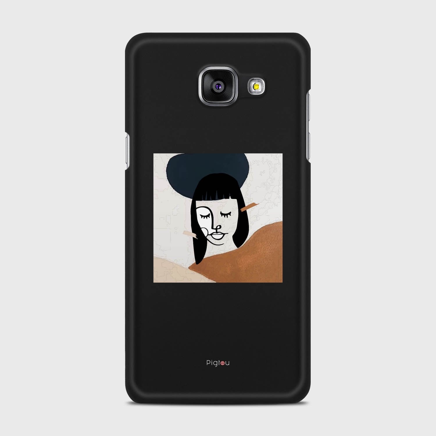 SILHOUETTE SUNSET Samsung Galaxy A5 (2016) case - thin fit matte black (D166)