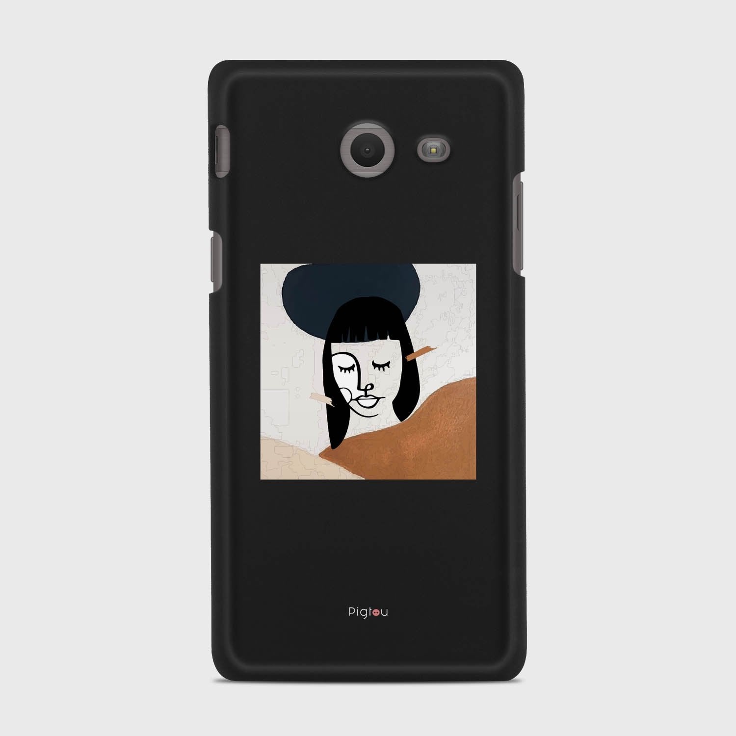 SILHOUETTE SUNSET Samsung Galaxy J5 (2017) Verizon case - thin fit matte black (D166)