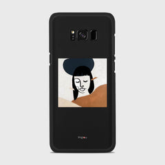 SILHOUETTE SUNSET Samsung Galaxy S8 case - thin fit matte black (D166)