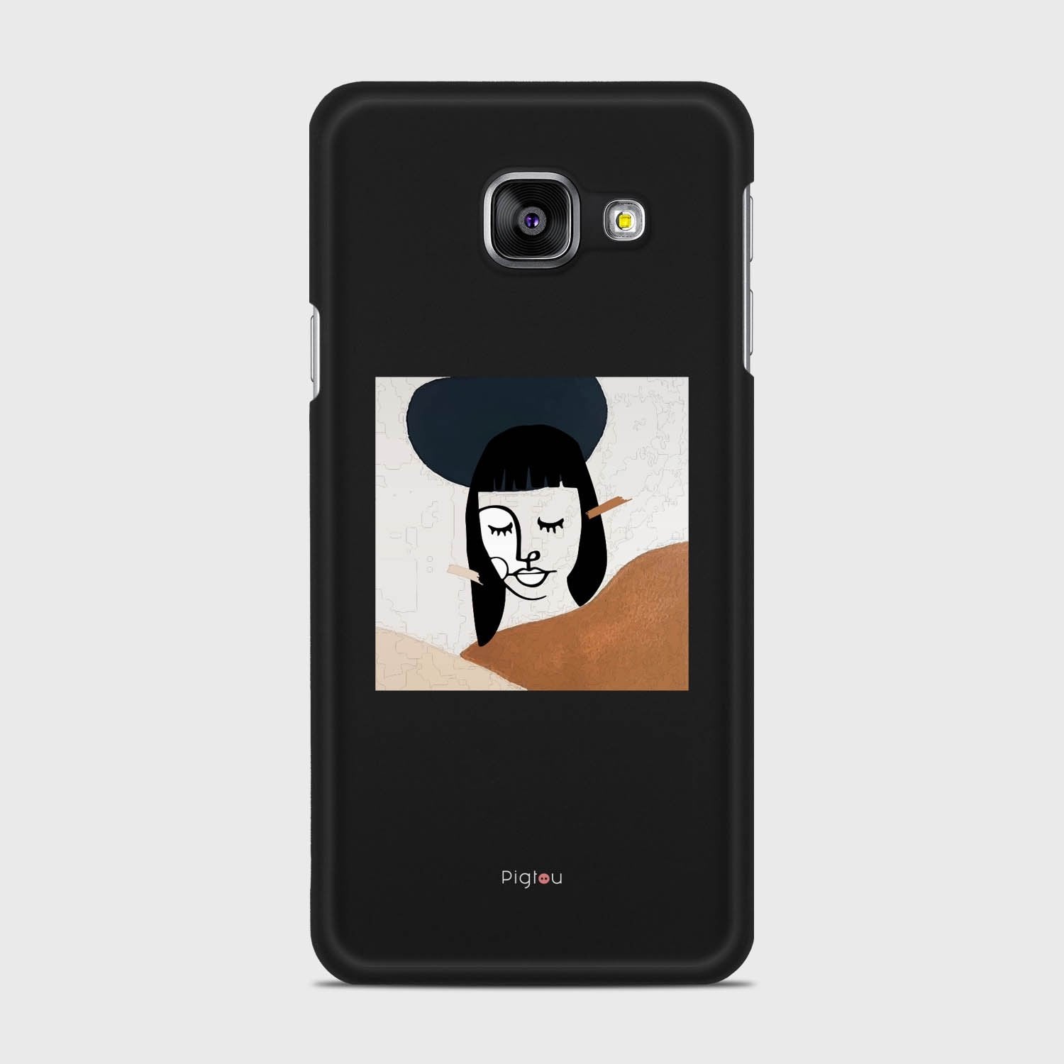 SILHOUETTE SUNSET Samsung Galaxy A3 (2016) case - thin fit matte black (D166)