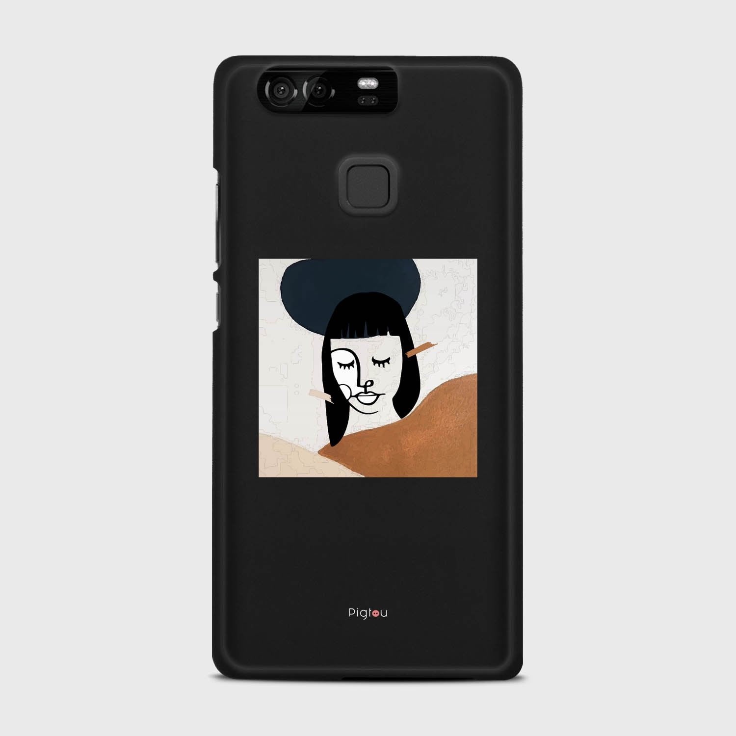 SILHOUETTE SUNSET Huawei P9 case - thin fit matte black (D166)