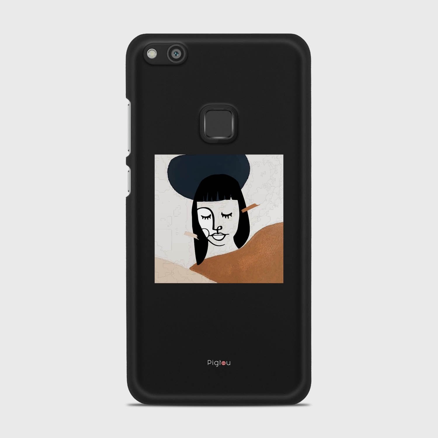 SILHOUETTE SUNSET Huawei P10 Lite case - thin fit matte black (D166)