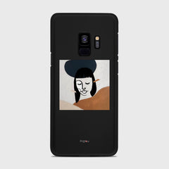 SILHOUETTE SUNSET Samsung Galaxy S9 case - thin fit matte black (D166)