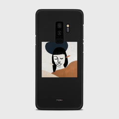 SILHOUETTE SUNSET Samsung Galaxy S9 Plus case - thin fit matte black (D166)
