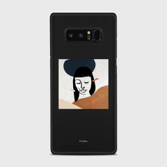 SILHOUETTE SUNSET Samsung Galaxy Note 8 case - thin fit matte black (D166)