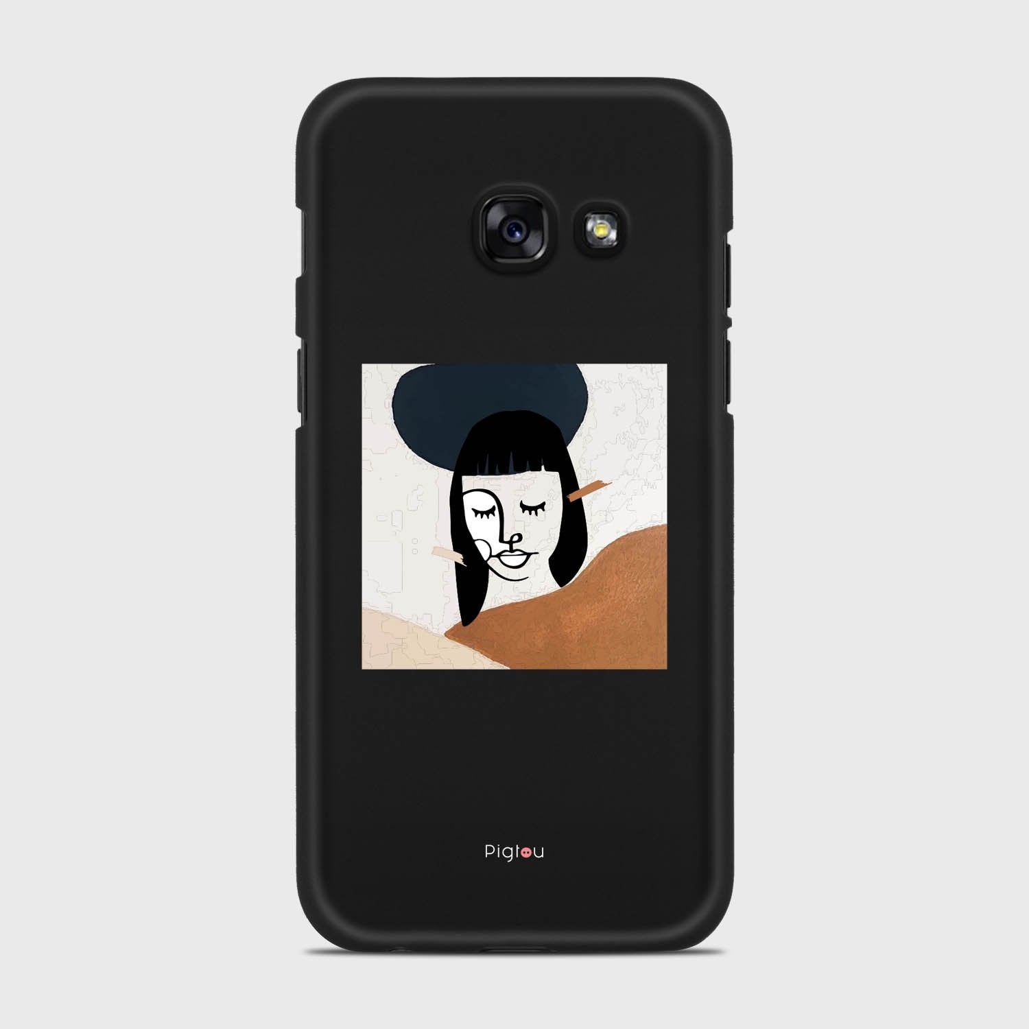 SILHOUETTE SUNSET Samsung Galaxy A3 (2017) case - thin fit matte black (D166)