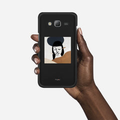 SILHOUETTE SUNSET Samsung Galaxy J5 (2015) case - thin fit matte black (D166)