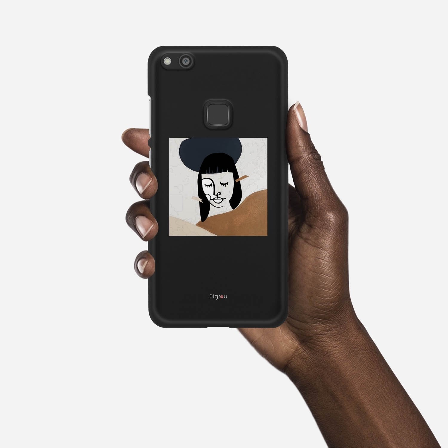 SILHOUETTE SUNSET Huawei P10 Lite case - thin fit matte black (D166)