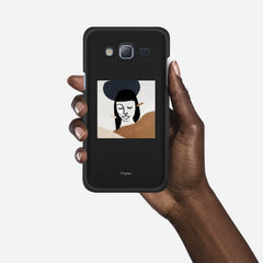 SILHOUETTE SUNSET Samsung Galaxy J3 (2016) case - thin fit matte black (D166)