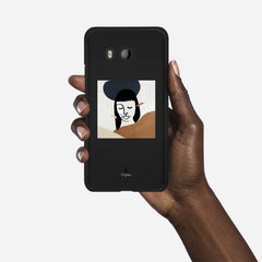 SILHOUETTE SUNSET HTC U11 case - thin fit matte black (D166)