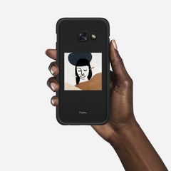 SILHOUETTE SUNSET Samsung Galaxy A3 (2017) case - thin fit matte black (D166)