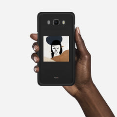 SILHOUETTE SUNSET Samsung Galaxy J7 (2016) case - thin fit matte black (D166)