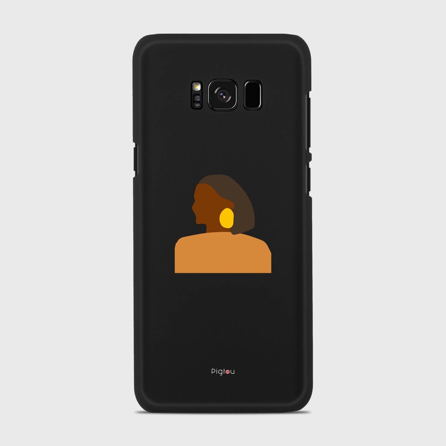 SILHOUETTE AFRICAN Samsung Galaxy S8 case - thin fit matte black (D167)