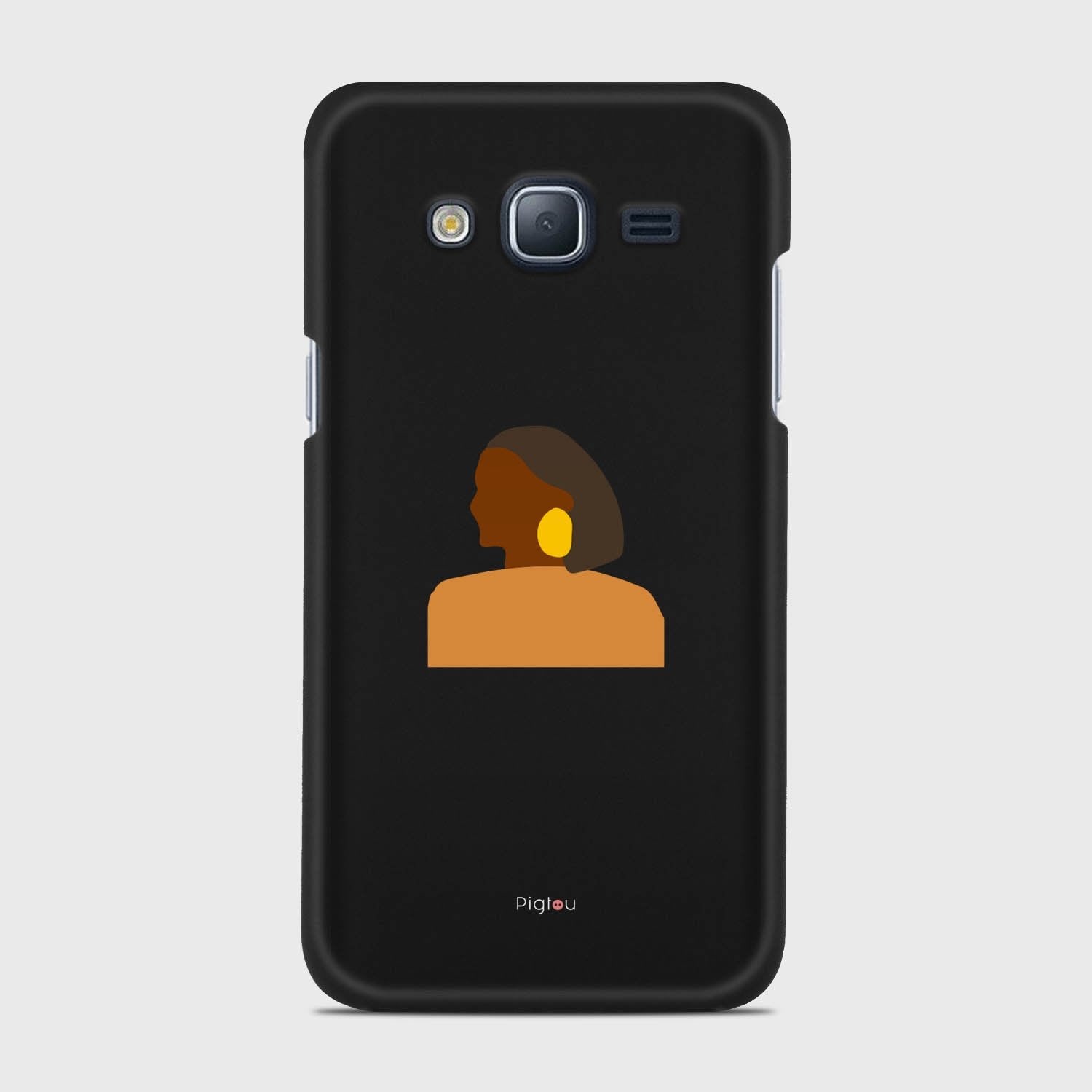 SILHOUETTE AFRICAN Samsung Galaxy J3 (2016) case - thin fit matte black (D167)