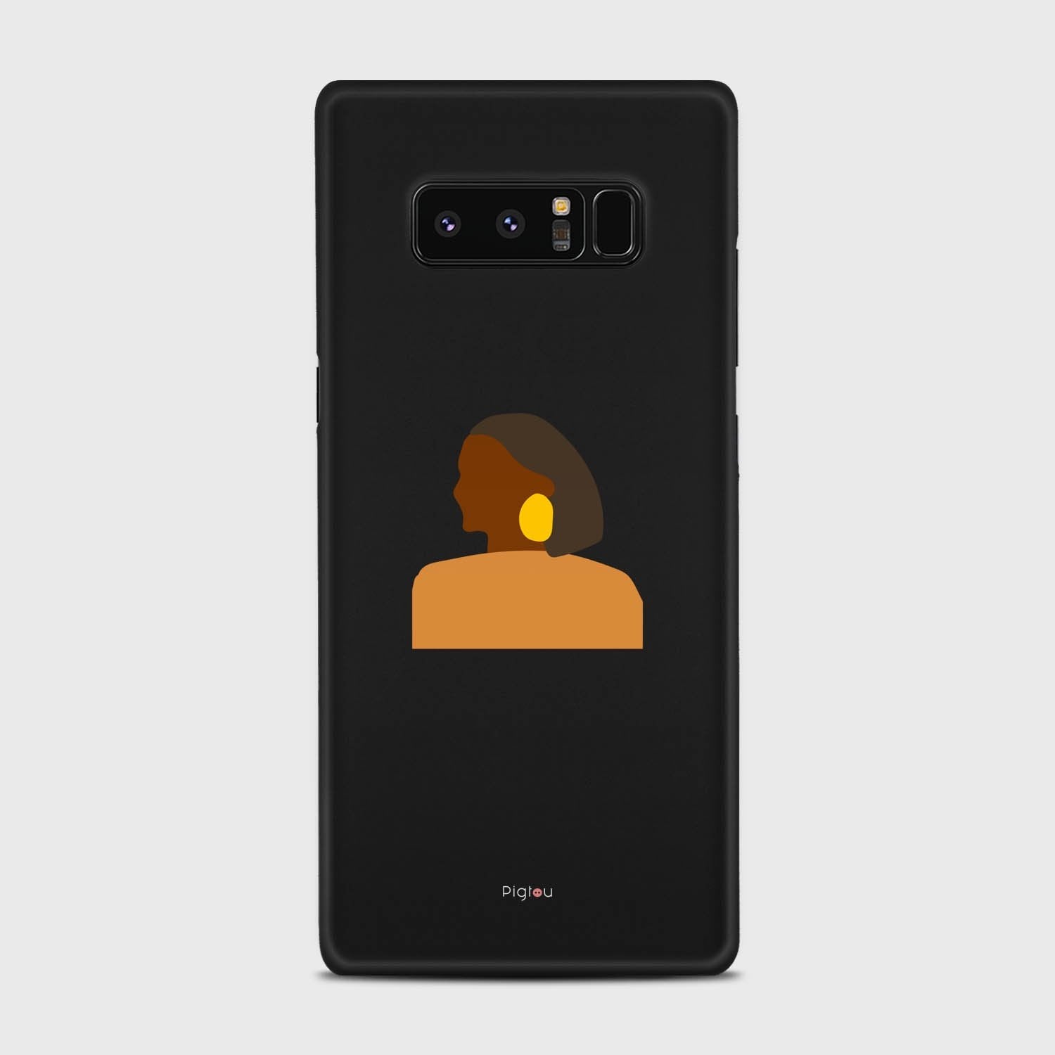 SILHOUETTE AFRICAN Samsung Galaxy Note 8 case - thin fit matte black (D167)