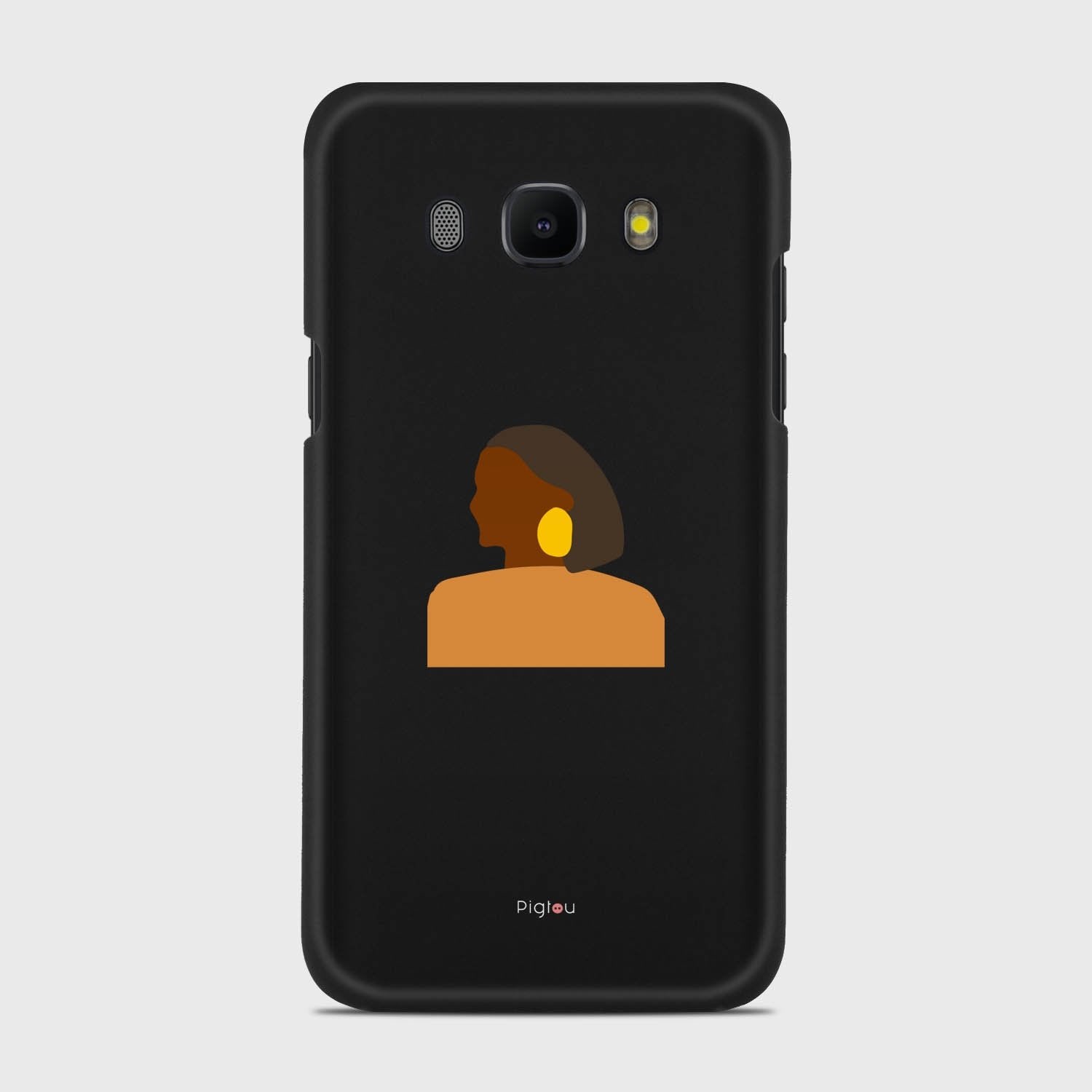 SILHOUETTE AFRICAN Samsung Galaxy J5 (2016) case - thin fit matte black (D167)