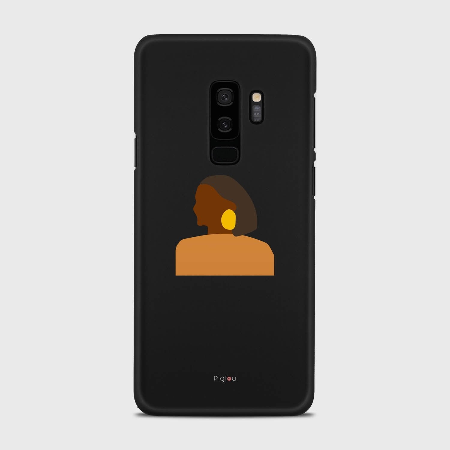 SILHOUETTE AFRICAN Samsung Galaxy S9 Plus case - thin fit matte black (D167)