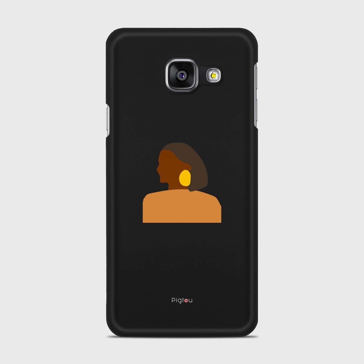 SILHOUETTE AFRICAN Samsung Galaxy A3 (2016) case - thin fit matte black (D167)