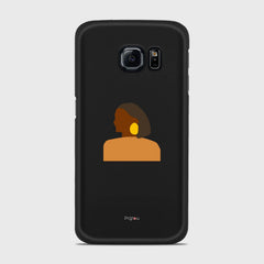 SILHOUETTE AFRICAN Samsung Galaxy S6 Edge case - thin fit matte black (D167)