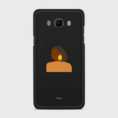 SILHOUETTE AFRICAN Samsung Galaxy J7 (2016) case - thin fit matte black (D167)