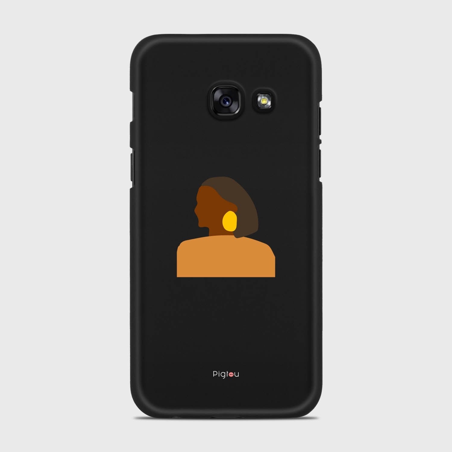 SILHOUETTE AFRICAN Samsung Galaxy A3 (2017) case - thin fit matte black (D167)