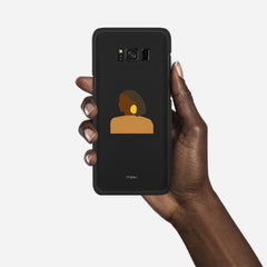 SILHOUETTE AFRICAN Samsung Galaxy S8 case - thin fit matte black (D167)