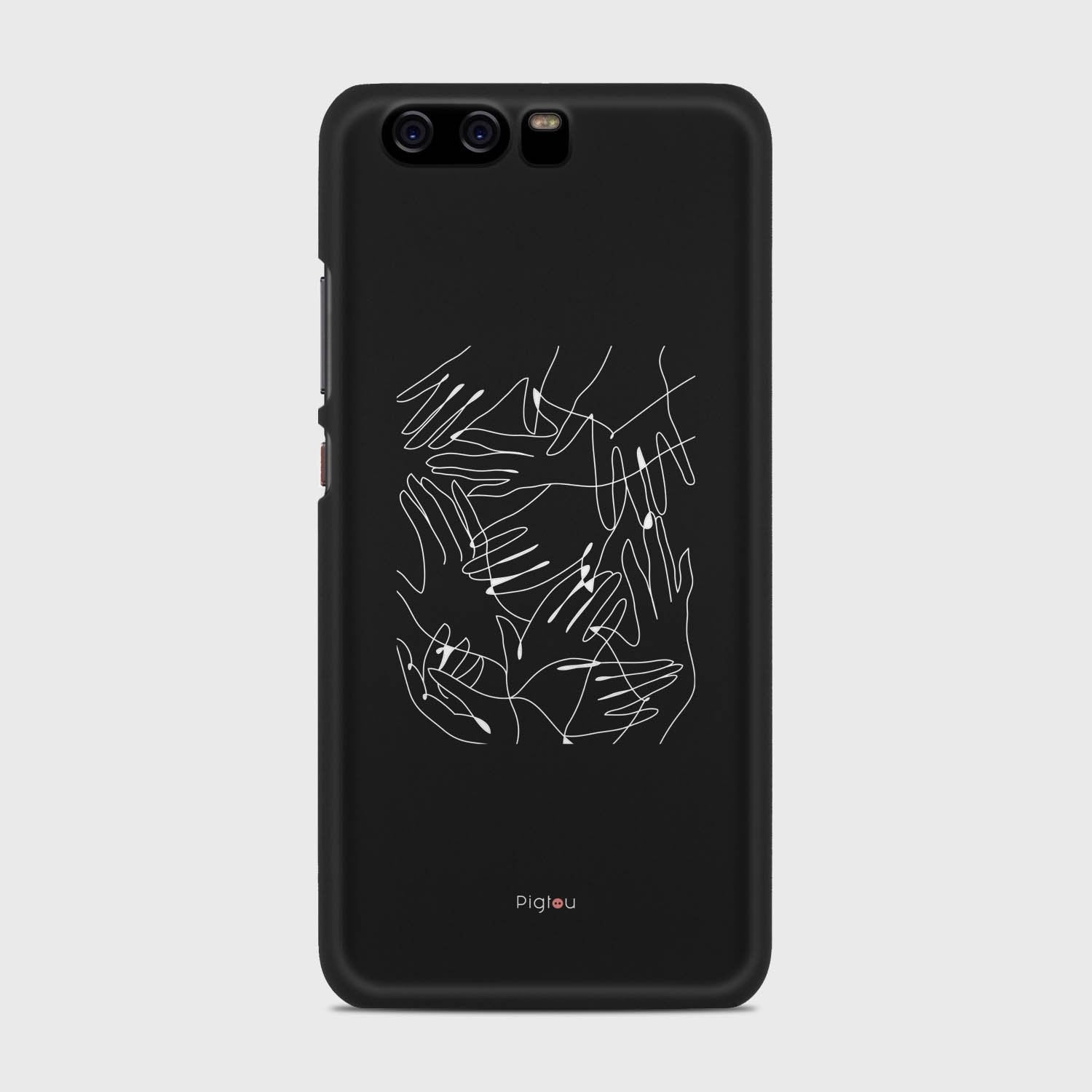 SILHOUETTE HANDS Huawei P10 case - thin fit matte black (D168)