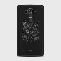 SILHOUETTE HANDS LG G4 case - thin fit matte black (D168)