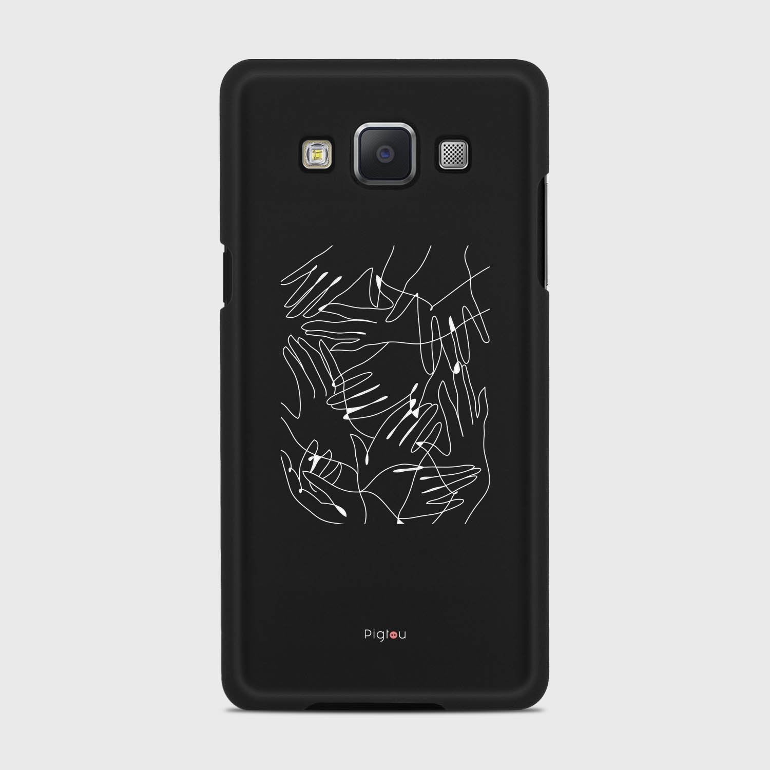 SILHOUETTE HANDS Samsung Galaxy A5 (2015) case - thin fit matte black (D168)