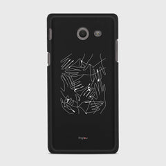SILHOUETTE HANDS Samsung Galaxy J5 (2017) Verizon case - thin fit matte black (D168)