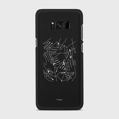 SILHOUETTE HANDS Samsung Galaxy S8 Plus case - thin fit matte black (D168)