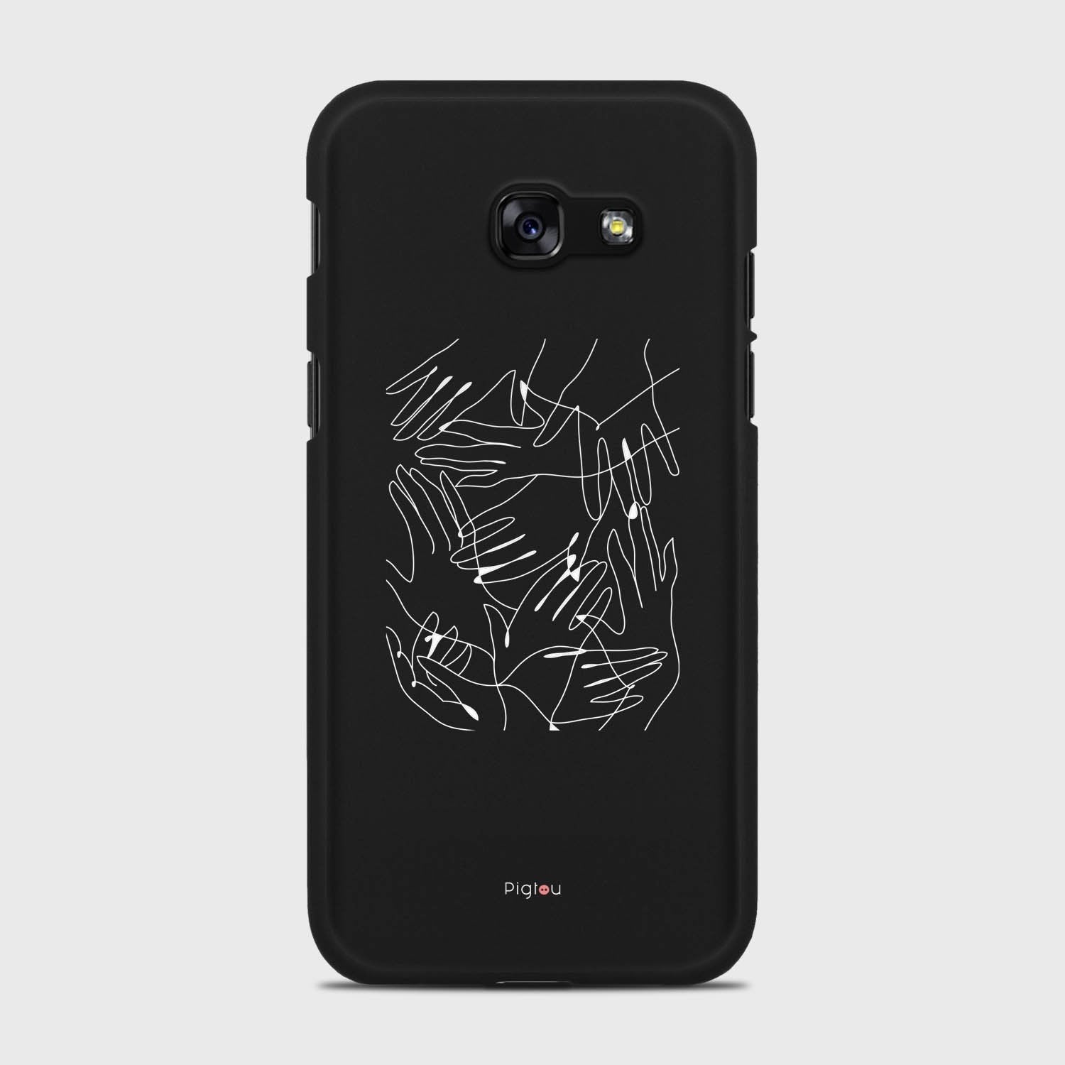 SILHOUETTE HANDS Samsung Galaxy A5 (2017) case - thin fit matte black (D168)