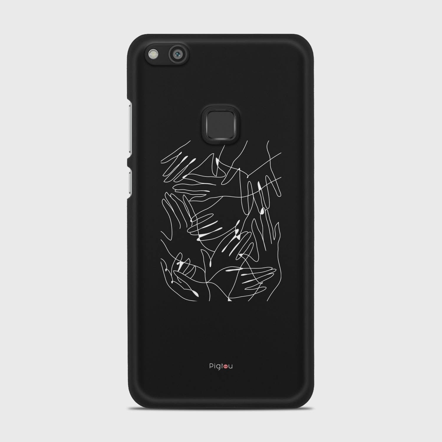 SILHOUETTE HANDS Huawei P10 Lite case - thin fit matte black (D168)