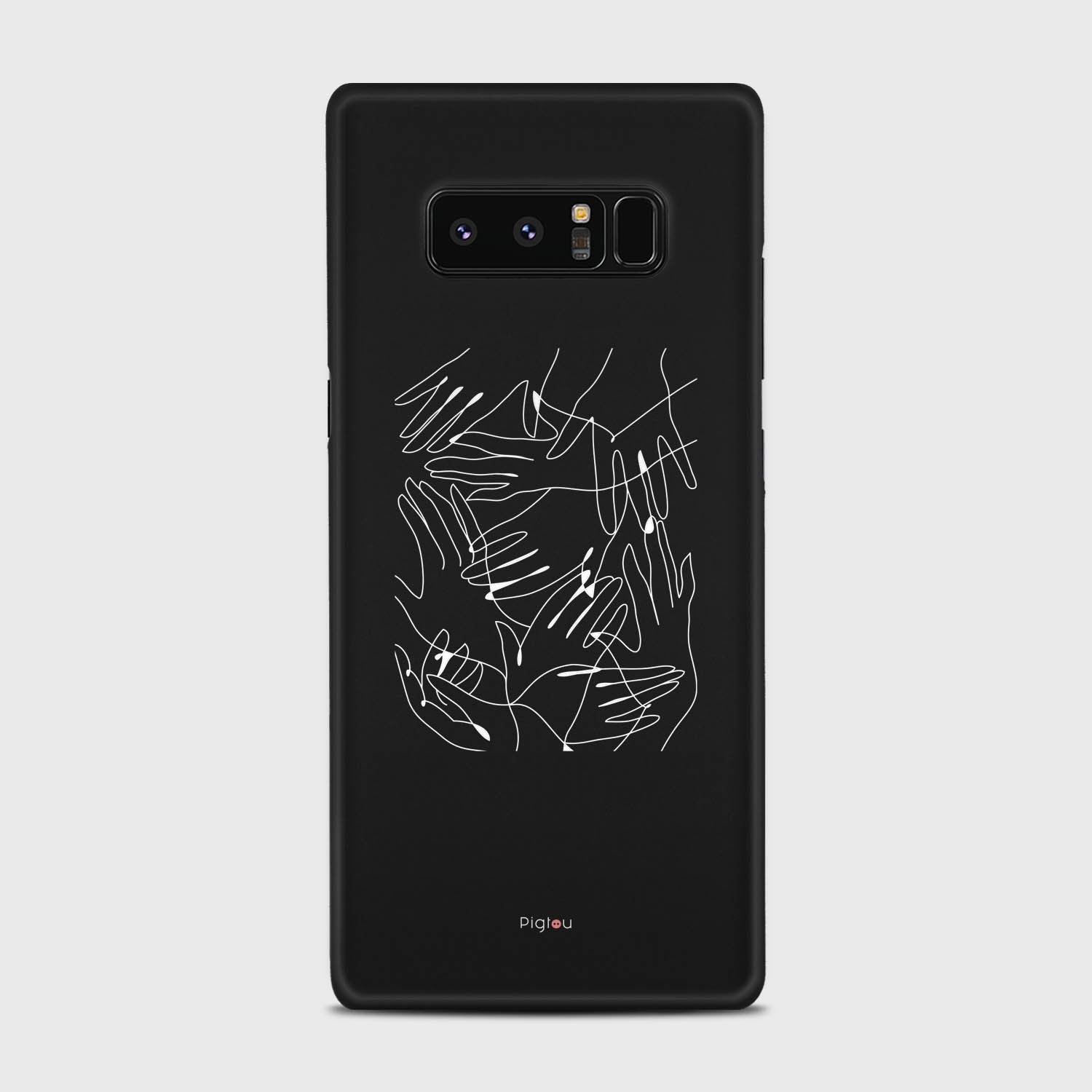 SILHOUETTE HANDS Samsung Galaxy Note 8 case - thin fit matte black (D168)