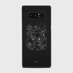 SILHOUETTE HANDS Samsung Galaxy Note 8 case - thin fit matte black (D168)