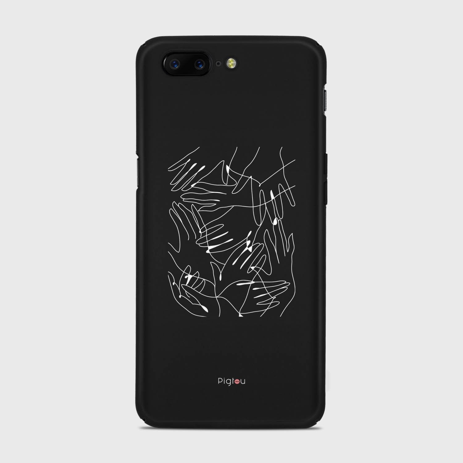 SILHOUETTE HANDS Samsung Galaxy A3 (2015) case - thin fit matte black (D168)
